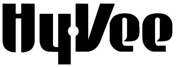 The image shows the Hy-Vee logo with the brand name in bold, stylized black letters on a white background.